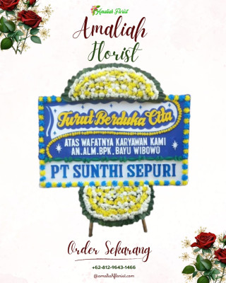 Papan Bunga Duka di Panji Sari